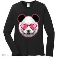 Valentine Panda Love Shades Women's Long Sleeve Shirt thumb 0