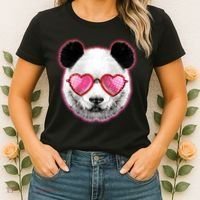 Valentine Panda Love Shades Women's T-Shirt thumb 2