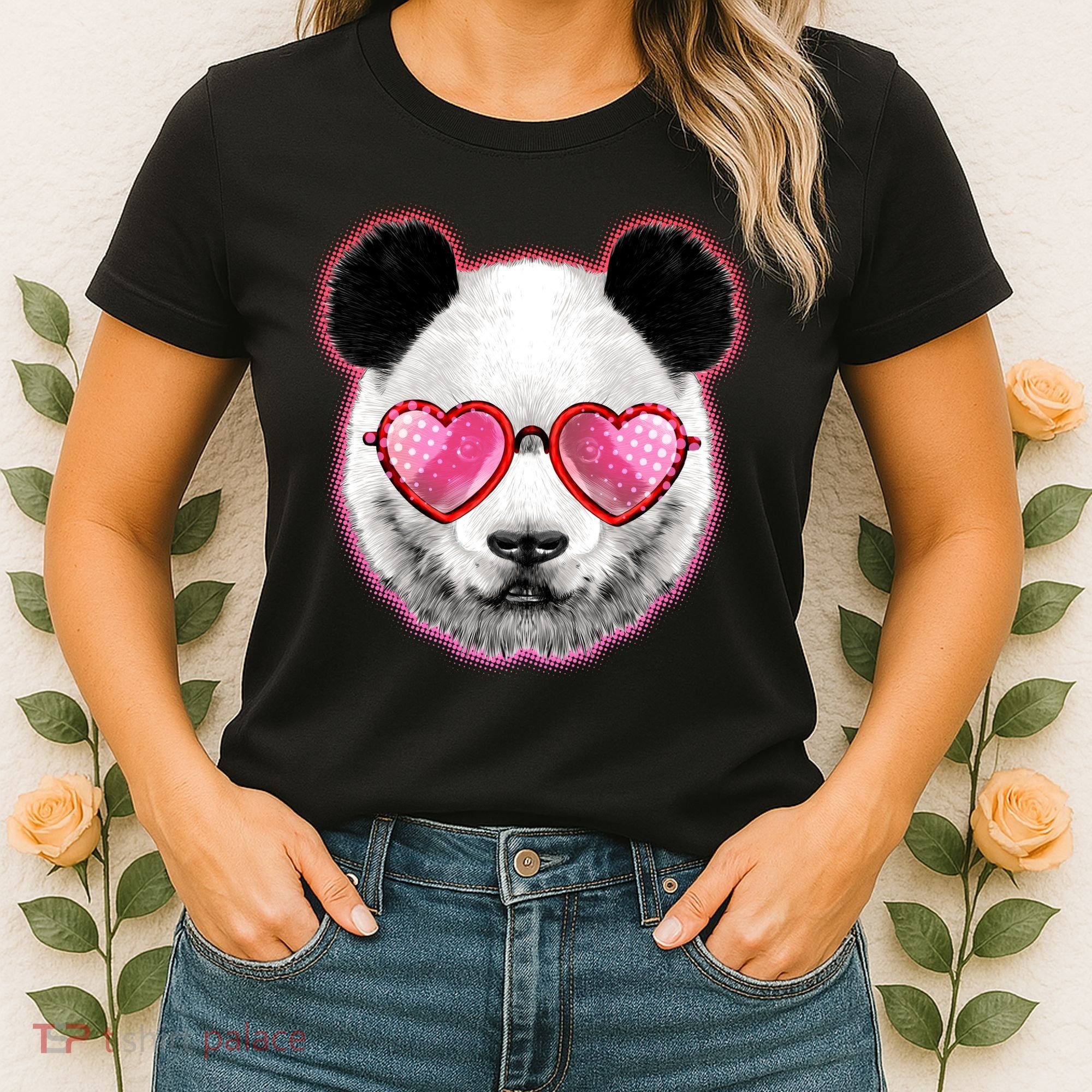 Valentine Panda Love Shades Women's T-Shirt