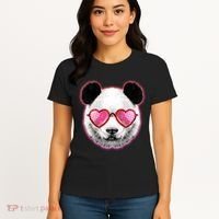 Valentine Panda Love Shades Women's T-Shirt thumb 4