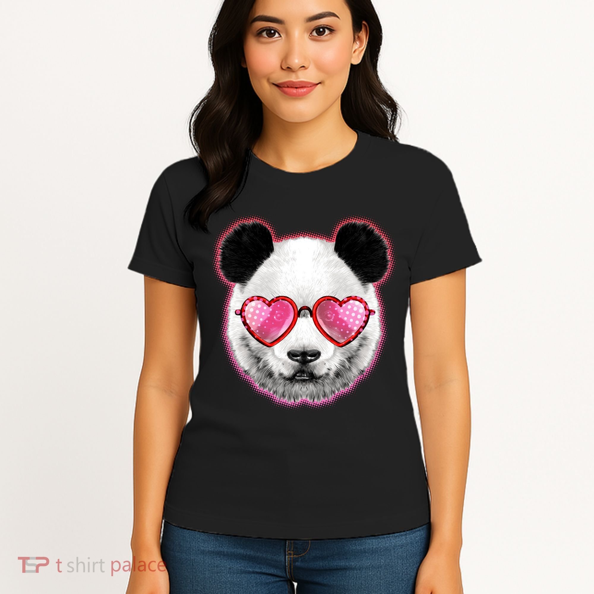 Valentine Panda Love Shades Women's T-Shirt