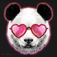 Valentine Panda Love Shades Women's T-Shirt thumb 6