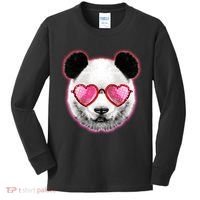 Valentine Panda Love Shades Kids Long Sleeve Shirt thumb 0
