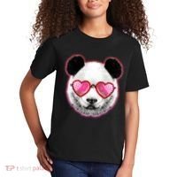 Valentine Panda Love Shades Kids T-Shirt thumb 2