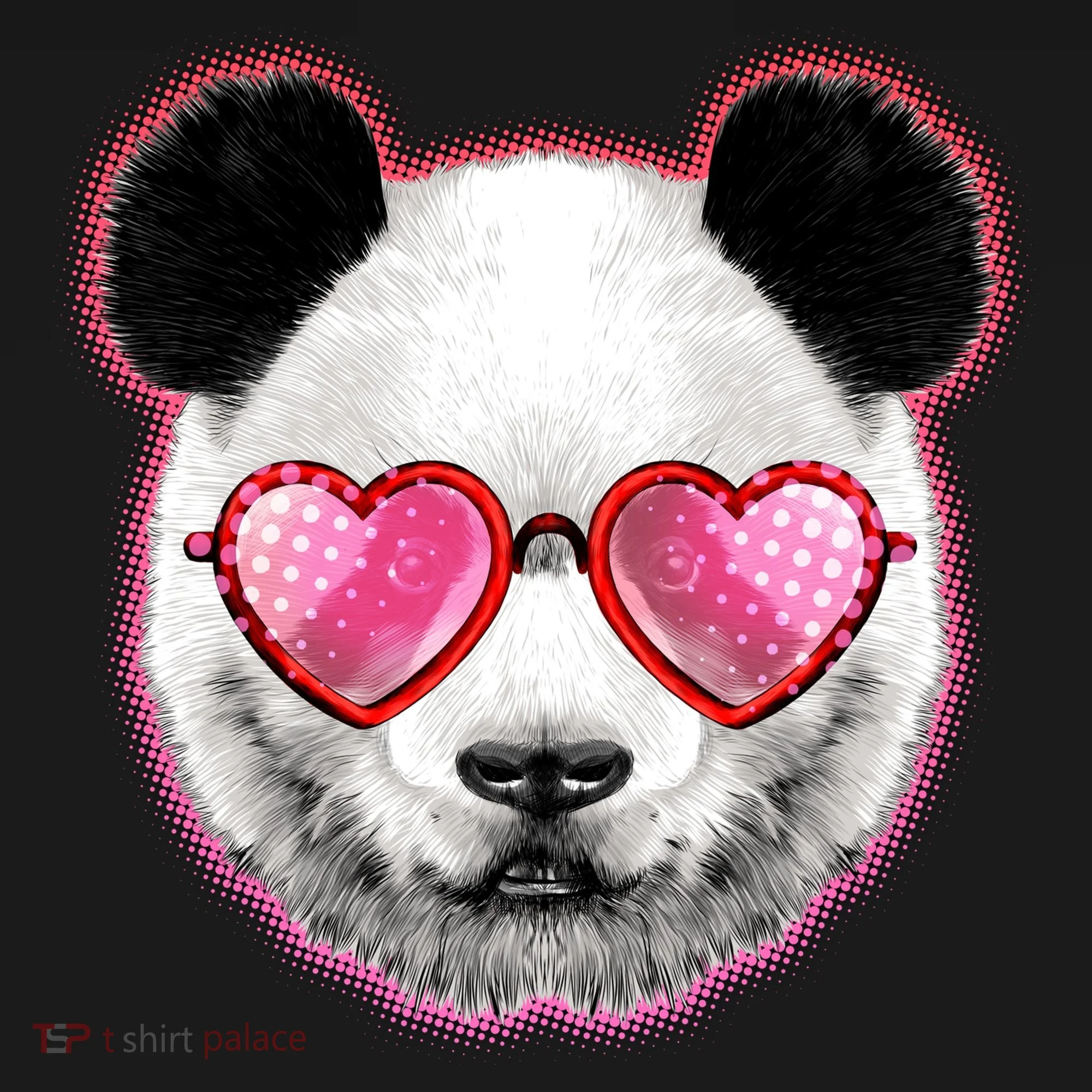 Valentine Panda Love Shades Tote Bag