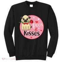 Valentine Pug And Kisses Sweatshirt thumb 0