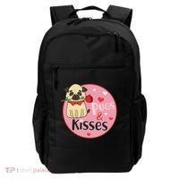 Valentine Pug And Kisses Backpack thumb 0