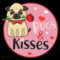 Valentine Pug And Kisses Coffee Mug thumb 5