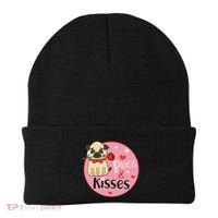Valentine Pug And Kisses Beanie thumb 0