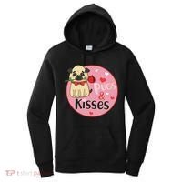 Valentine Pug And Kisses Women's Hoodie thumb 0