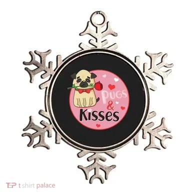 Valentine Pug And Kisses Ornament