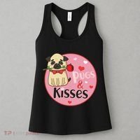 Valentine Pug And Kisses Women's Tank Top thumb 3