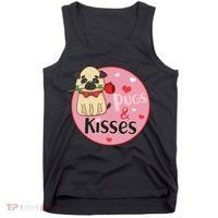 Valentine Pug And Kisses Tank Top thumb 0