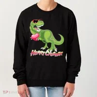 Valentine T-Rex Heart Crusher Women's Sweatshirt thumb 0