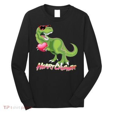 Valentine T-Rex Heart Crusher Long Sleeve Shirt