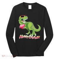 Valentine T-Rex Heart Crusher Long Sleeve Shirt thumb 0