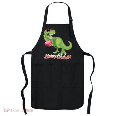 Valentine T-Rex Heart Crusher Apron