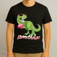 Valentine T-Rex Heart Crusher T-Shirt thumb 3