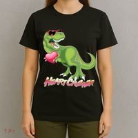 Valentine T-Rex Heart Crusher T-Shirt thumb 4