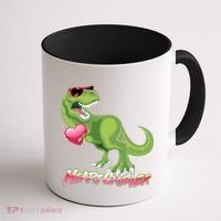 Valentine T-Rex Heart Crusher Coffee Mug thumb 1