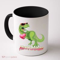Valentine T-Rex Heart Crusher Coffee Mug thumb 0