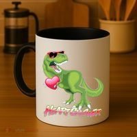 Valentine T-Rex Heart Crusher Coffee Mug thumb 4