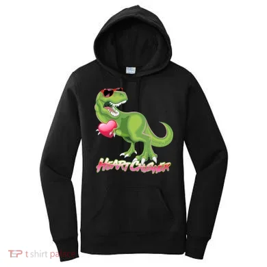 Valentine T-Rex Heart Crusher Women's Hoodie