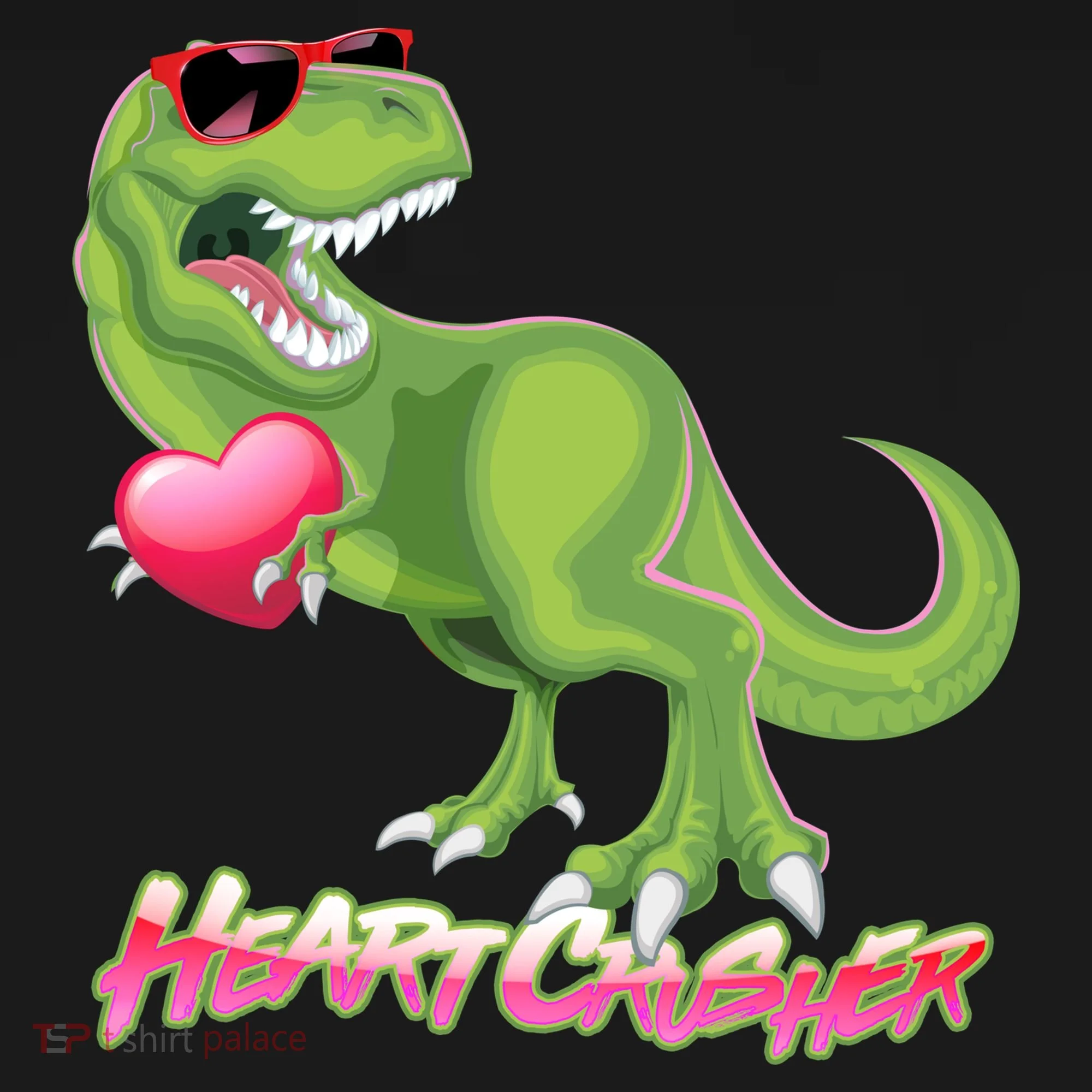 Valentine T-Rex Heart Crusher Women's Hoodie