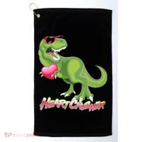 Valentine T-Rex Heart Crusher Golf Towel thumb 0