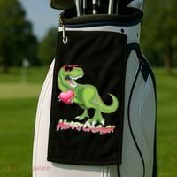 Valentine T-Rex Heart Crusher Golf Towel thumb 2