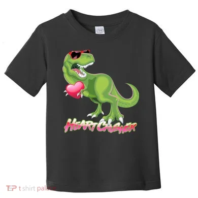 Valentine T-Rex Heart Crusher Toddler T-Shirt