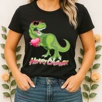 Valentine T-Rex Heart Crusher Women's T-Shirt thumb 2