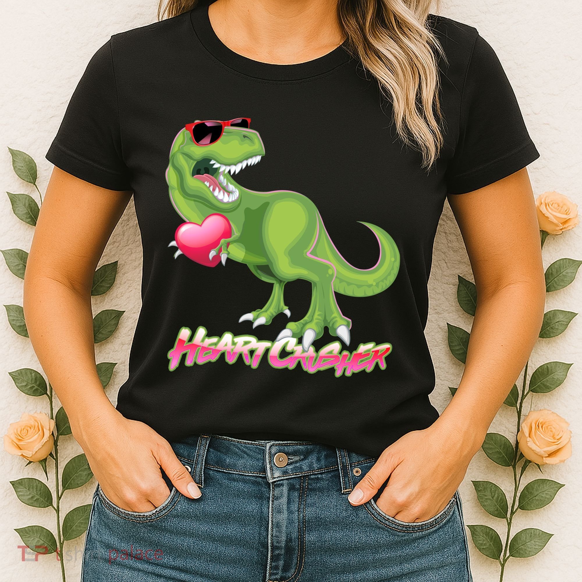 Valentine T-Rex Heart Crusher Women's T-Shirt