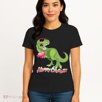 Valentine T-Rex Heart Crusher Women's T-Shirt thumb 4