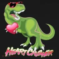 Valentine T-Rex Heart Crusher Women's T-Shirt thumb 6