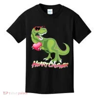 Valentine T-Rex Heart Crusher Kids T-Shirt thumb 0