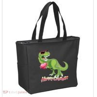 Valentine T-Rex Heart Crusher Tote Bag thumb 2
