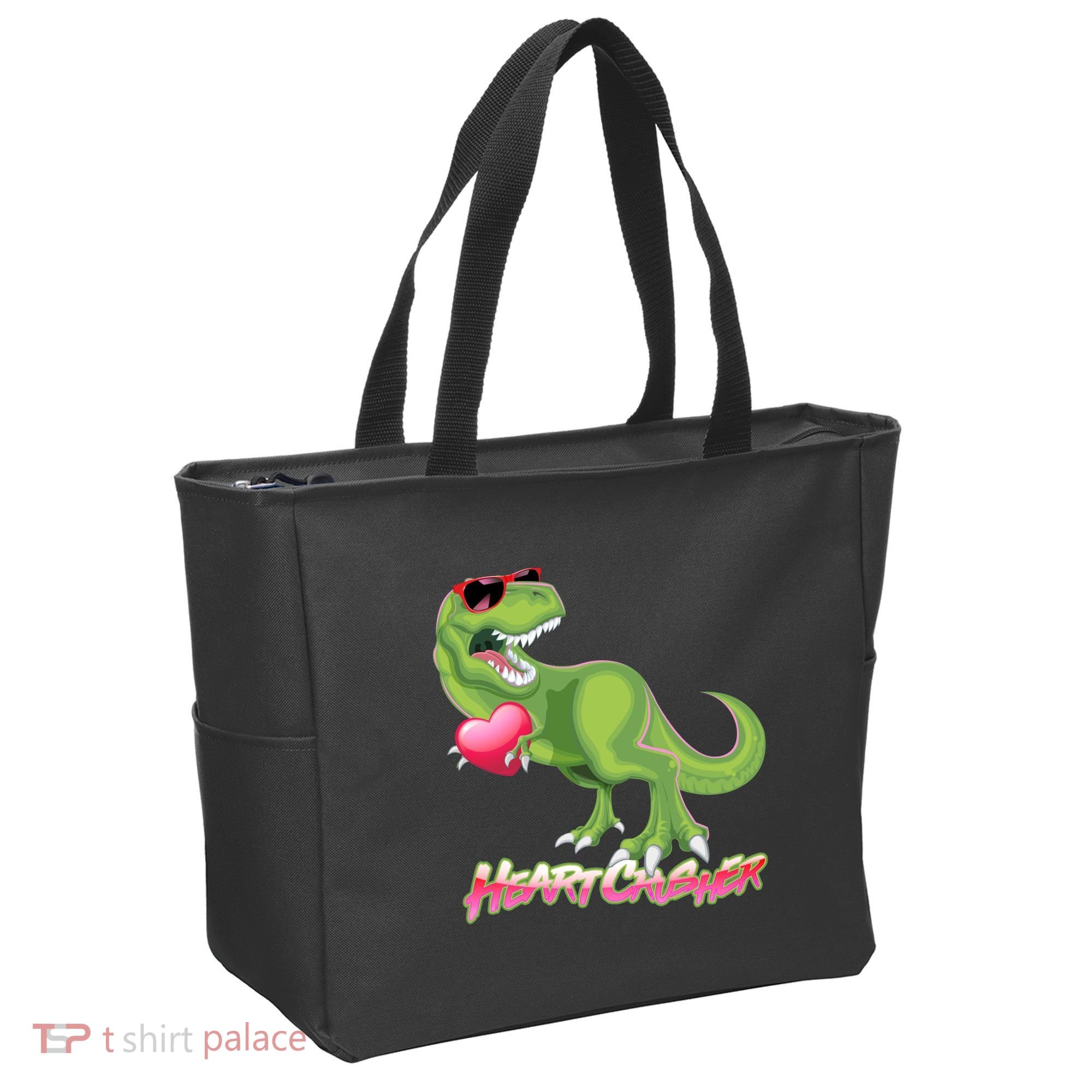 Valentine T-Rex Heart Crusher Tote Bag