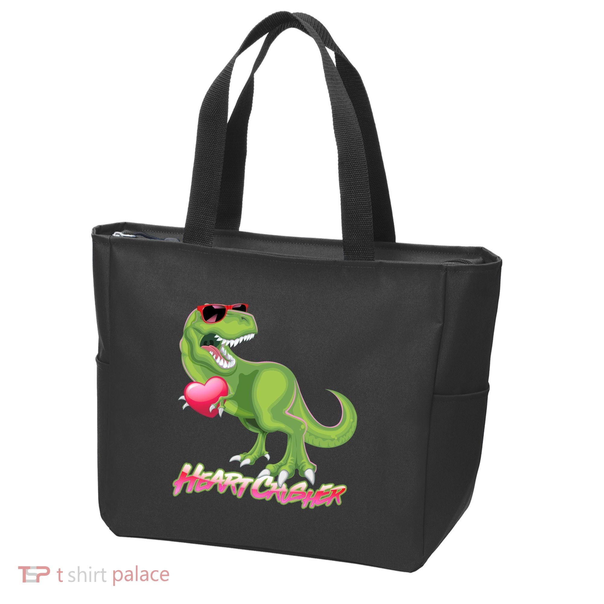 Valentine T-Rex Heart Crusher Tote Bag