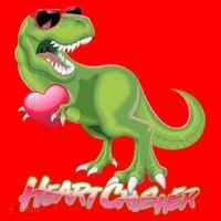 Valentine T-Rex Heart Crusher Santa Hat thumb 1