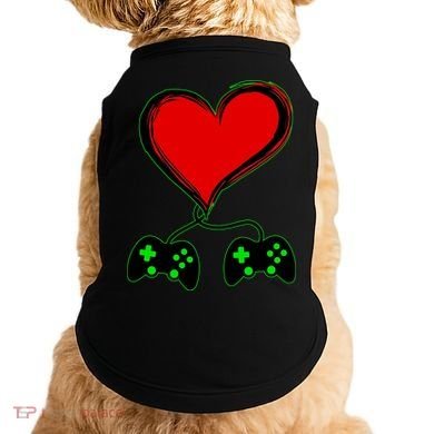 Valentine Video Game Controllers Heart Doggie Tank