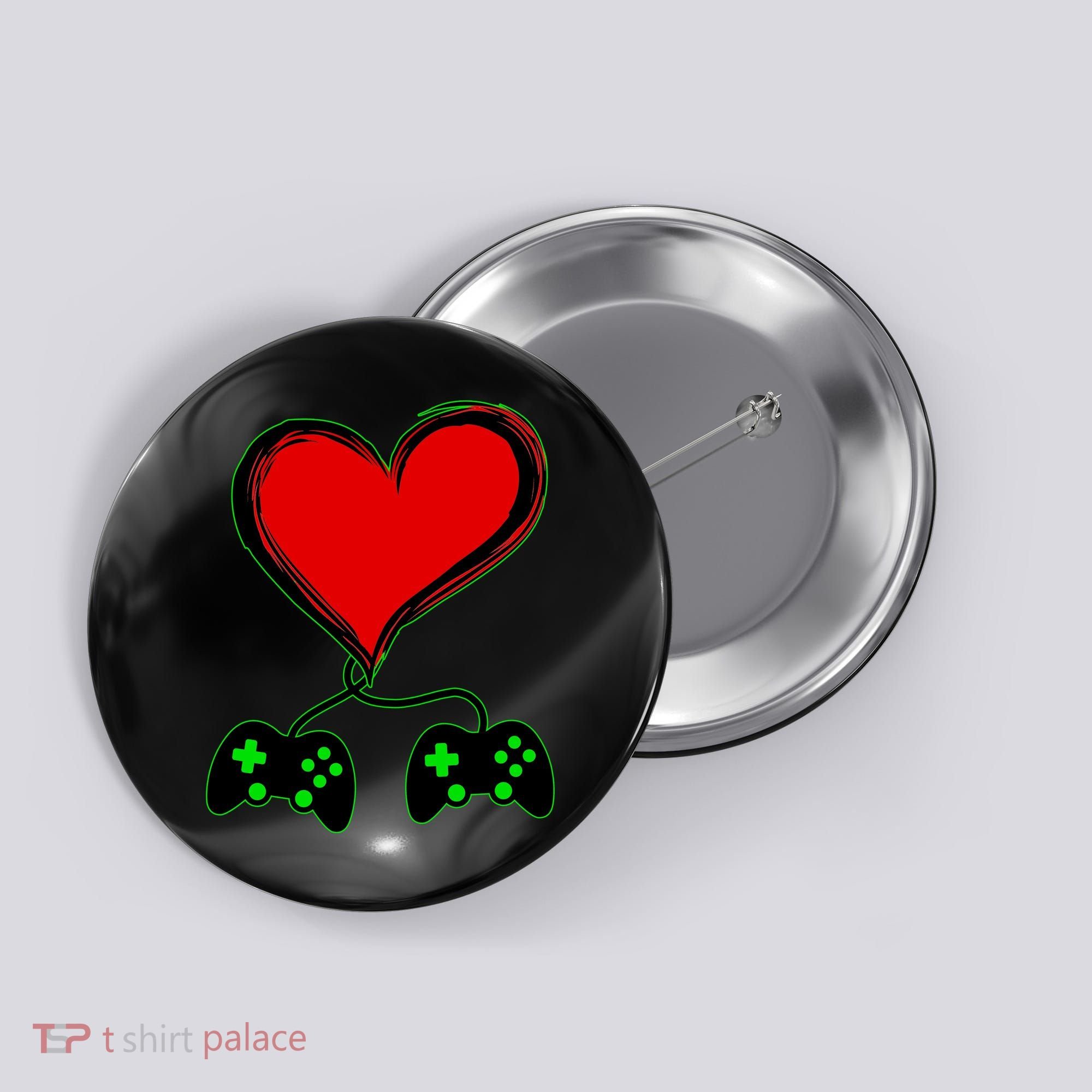 Valentine Video Game Controllers Heart Button