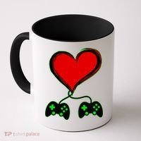 Valentine Video Game Controllers Heart Coffee Mug thumb 0