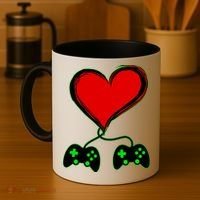 Valentine Video Game Controllers Heart Coffee Mug thumb 4