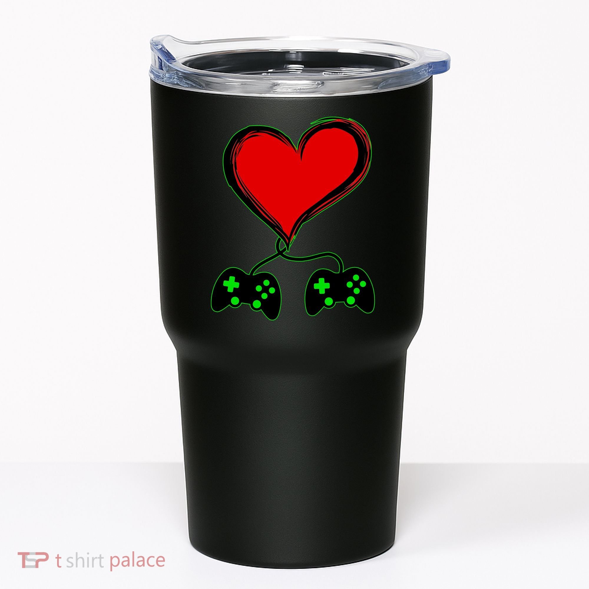 Valentine Video Game Controllers Heart Tumbler