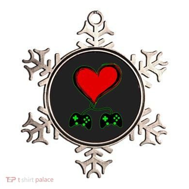 Valentine Video Game Controllers Heart Ornament