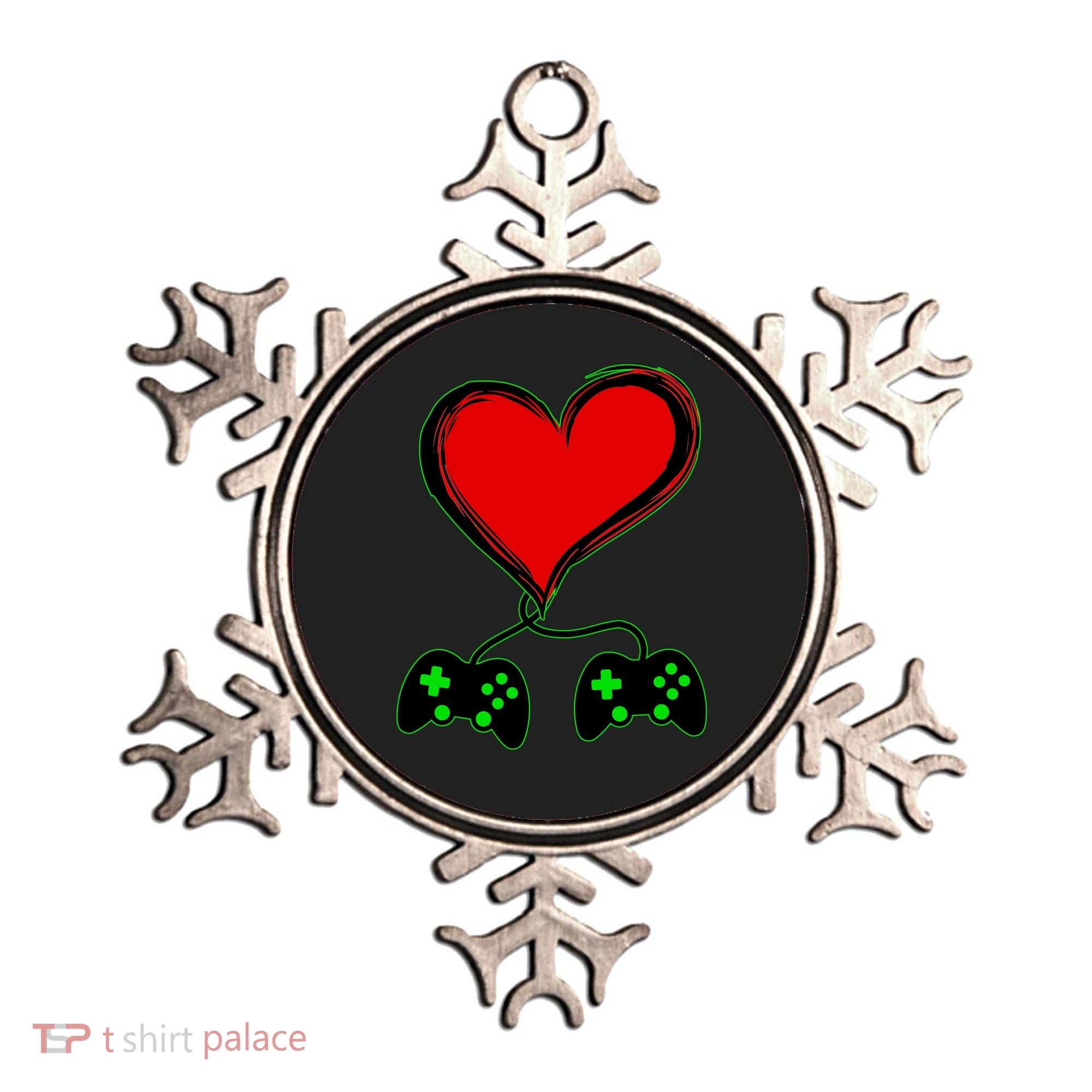 Valentine Video Game Controllers Heart Ornament