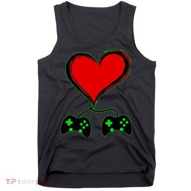 Valentine Video Game Controllers Heart Tank Top