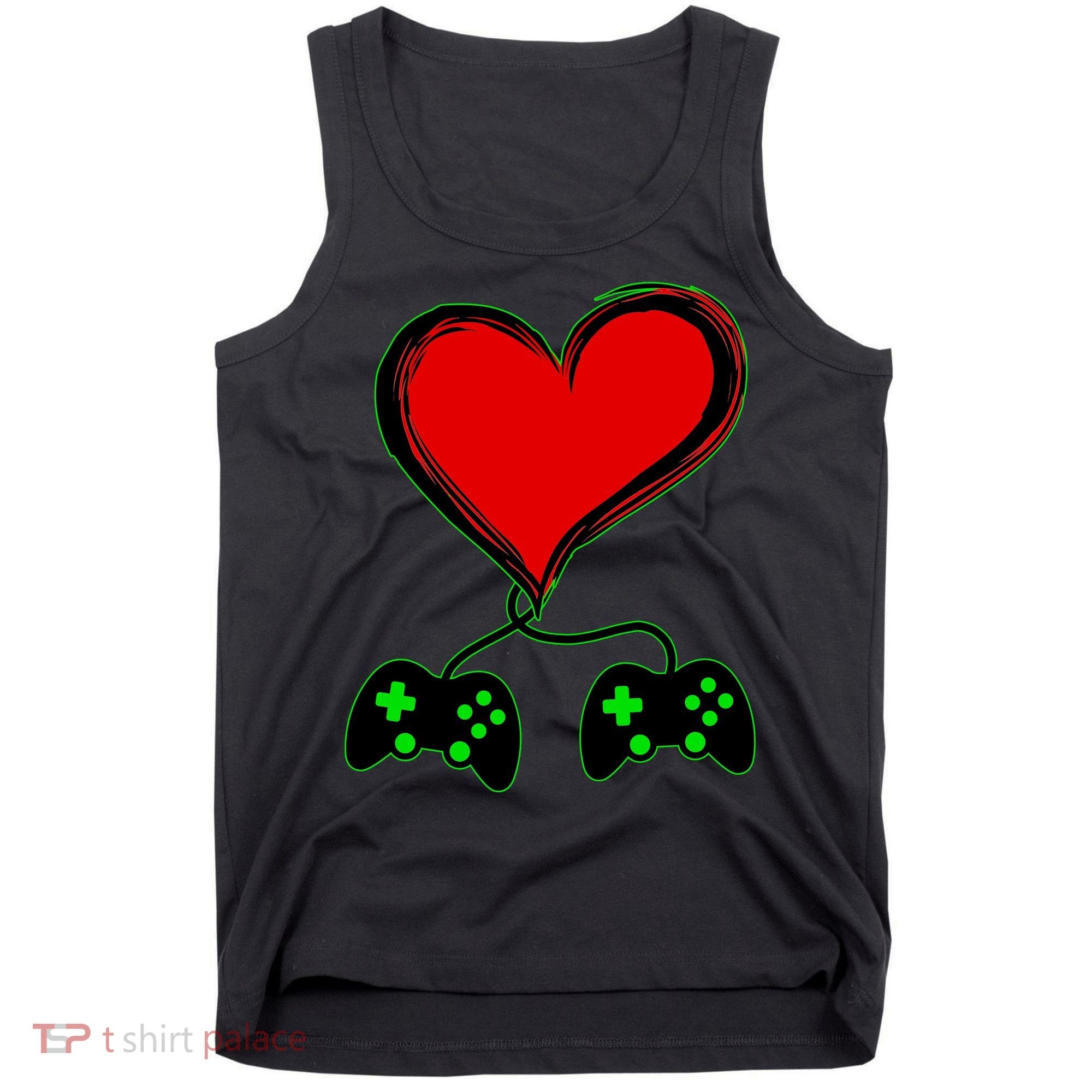 Valentine Video Game Controllers Heart Tank Top