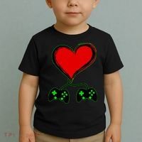 Valentine Video Game Controllers Heart Toddler T-Shirt thumb 2